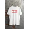 Unisex Örme Marvel Logo Baskılı
