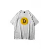 Unisex Pixel Bitcoin Beyaz Tshirt