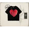 Unisex Please Write Me a Love Letter Oversize Unisex Tişört Beyaz
