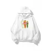 Unisex Pockets Empty Sweatshirt Beyaz