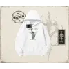 Unisex Praise God Oversize Unisex Kapşonlu Sweatshirt Beyaz
