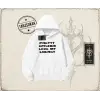 Unisex Pretty Oversize Unisex Kapşonlu Sweatshirt Beyaz