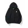 Unisex R Harfli Siyah Sweatshirt