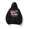 Unisex Rauh Welt Sweatshirt Siyah