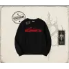 Unisex Red Cabrio Oversize Unisex Bisiklet Yaka Sweatshirt Beyaz