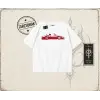 Unisex Red Cabrio Oversize Unisex Tişört Beyaz