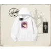 Unisex Save The Environment Oversize Unisex Kapşonlu Sweatshirt Beyaz