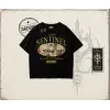 Unisex Sentinel Oversize Unisex Tişört Beyaz