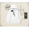 Unisex Shake Oversize Unisex Kapşonlu Sweatshirt Beyaz