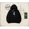 Unisex Shake Oversize Unisex Kapşonlu Sweatshirt Beyaz