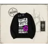 Unisex Siesta Beach Oversize Unisex Bisiklet Yaka Sweatshirt Beyaz