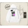 Unisex Siesta Beach Oversize Unisex Kapşonlu Sweatshirt Beyaz
