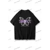 Unisex Silence Butterfly Tshirt Siyah