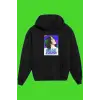 Unisex Siyah Billie Eilish Baskılı Sweatshirt