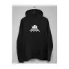 Unisex Siyah Chess Baskılı Sweatshirt