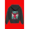 Unisex Siyah Dont Touch My Shit Baskılı Sweatshirt