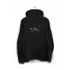 Unisex Siyah Harry Styles Taraftar Baskılı Sweatshirt