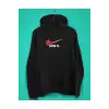 Unisex Siyah Naruto Jutsu It Baskılı Sweatshirt