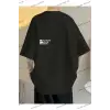 Unisex Siyah Oversiz Still Follow Freedom Baskılı Örme