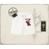 Unisex Sleepy Eyes Unisex Şort Beyaz