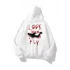 Unisex Smiley Look Mom Sweatshirt Beyaz