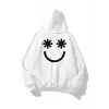 Unisex Smiley Sweatshirt Beyaz