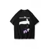 Unisex Space Journey Tshirt Siyah