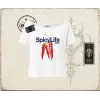 Unisex Spicylife Kadın Kayık Yaka Tişört Beyaz