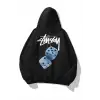 Unisex Stüssy Zar Sweatshirt Siyah