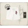Unisex Teddy Unisex Şort Beyaz