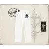 Unisex Time Flies Unisex Baggy Eşofman Altı Beyaz