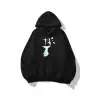 Unisex Tiny Butterfly Sweatshirt Siyah