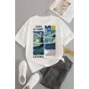 Unisex Van Gogh Baskılı Oversize