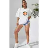 Unisex Vosvos Baskılı Pamuklu Penye Tshirt