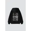 V2 Dimension Baskılı Oversize Unisex Premium Siyah