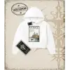 VENICE Kadın Crop Kapşonlu Sweatshirt