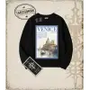 VENICE Oversize Unisex Bisiklet Yaka Sweatshirt