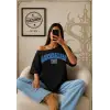 Vintage AZERBAIJAN Baskılı Unisex Oversize