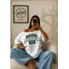 Vintage Saudi Arabia Baskılı Unisex Oversize
