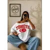 Vintage Turkey Baskılı Unisex Oversize