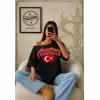 Vintage Turkey Baskılı Unisex Oversize