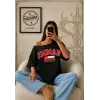 Vintage UMMAN Baskılı Unisex Oversize