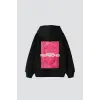 Vırtual Tracks Baskılı Oversize Unisex Premium Siyah