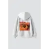 Vision Baskılı Oversize Unisex Premium Beyaz