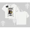 Wanted Temalı Kedi Baskılı Babby Tee Tshirt