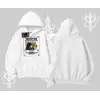Wanted Temalı Kedi Baskılı Kapşonlu Sweatshirt