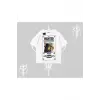 Wanted Temalı Kedi Baskılı Oversize Tshirt