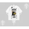 Wanted Temalı Kedi Baskılı Oversize Tshirt