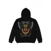Warrior Siyah Oversize Unisex Kapüşonlu Sweatshirt Hoodie