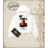 WATCHED Kadın Crop Kapşonlu Sweatshirt
